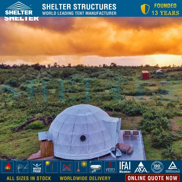 Customized Resort Hotel Business Dome Tent Geodesic Domes Glamping House