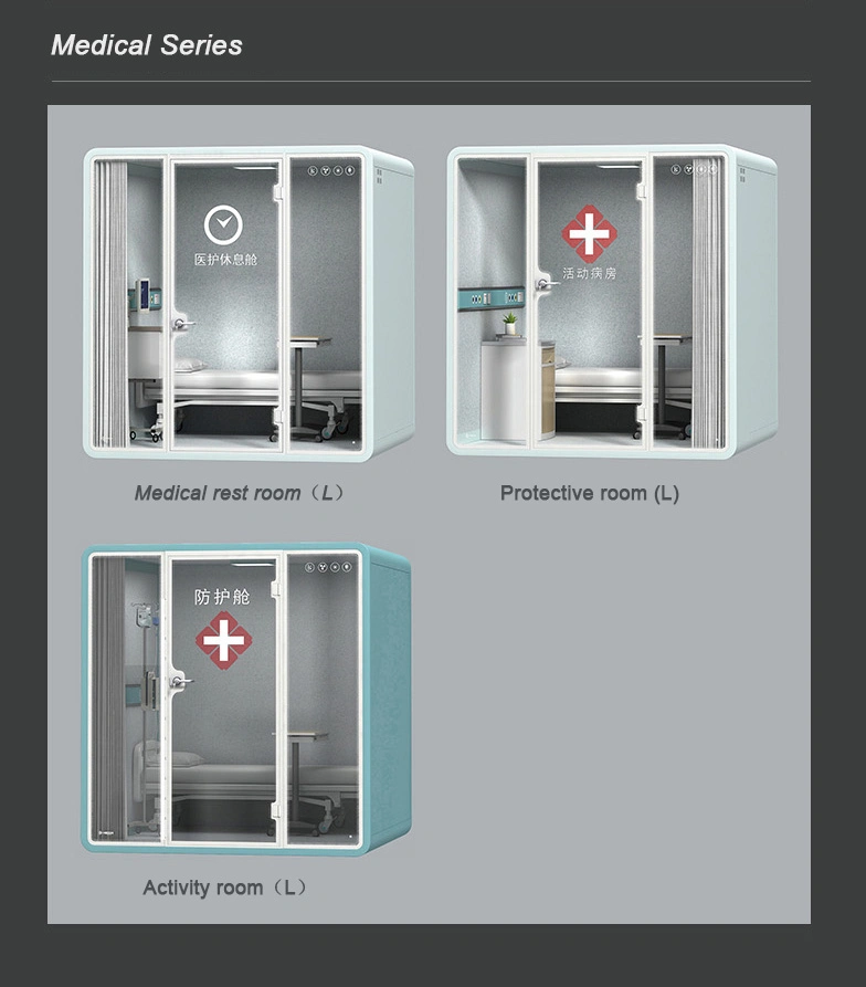 Indoor/Outdoor Soundproof Privacy Private Office Pods