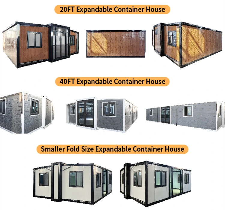 Prefabricated Mobile Modular Garden Tiny Movable Portable Steel Folding/Foldable Expandable Container Cabin Home House for Sale