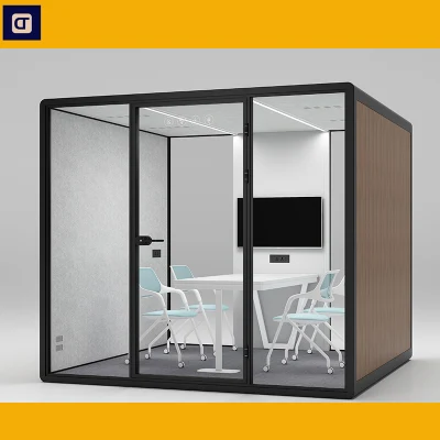 La cabina de trabajo modular interior silenciosa de la oficina abierta acústica fácil monta la oficina privada moderna Pod Co