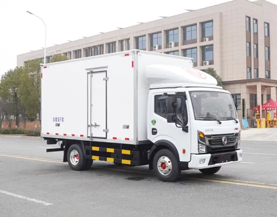 Dongfeng 4 × 2 6 ruedas refrigerador transporte de carga congelador refrigerado caja de comida Van camión de refrigeración